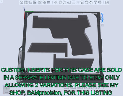 Custom Hard Cases - 3D Printed Hard Case With Optional Gun Insert