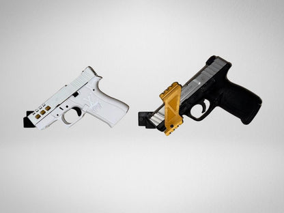 Universal Pistol Wall Mount | 3D Printed Base + Interchangeable Barrel Pins | Various Orientation Options
