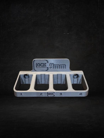 Glock magazine wall mount - Holds 4 9mm Mags