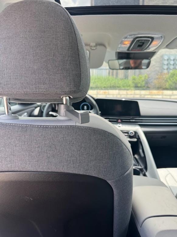 3D Printed Car Headrest Hook – Hang your groceries, purses, bags, etc.