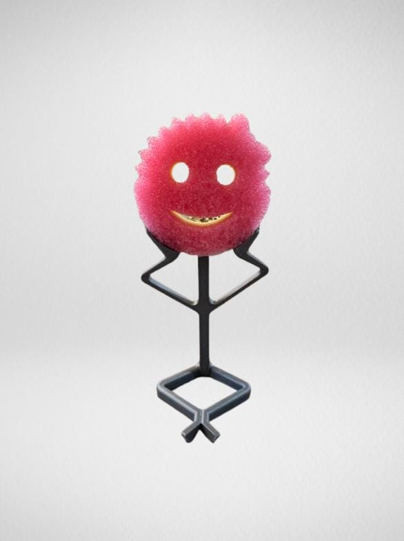 Scrub Daddy Holder – Funny Stick Figure Sponge Stand