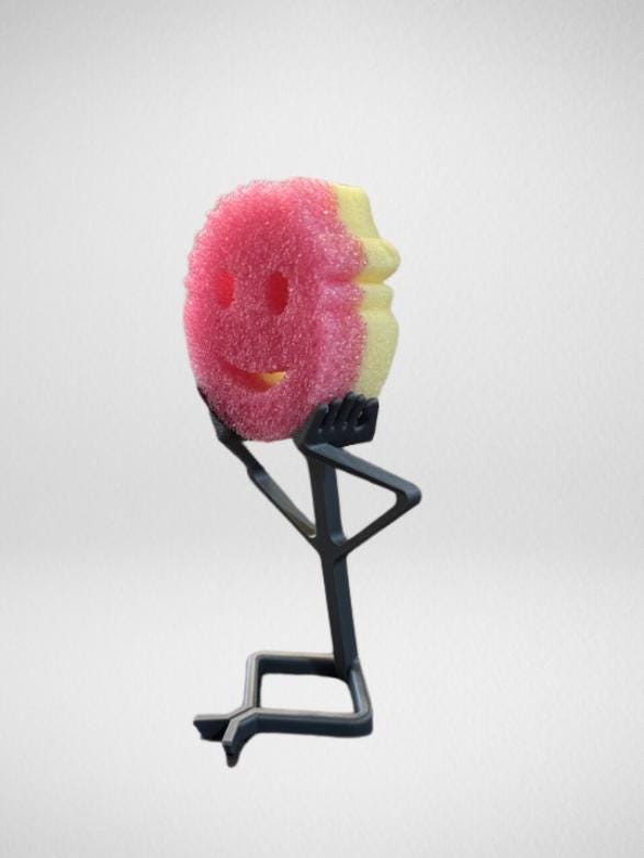 Scrub Daddy Holder – Funny Stick Figure Sponge Stand