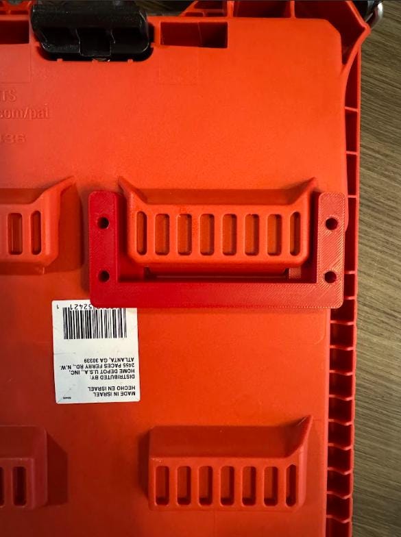 Milwaukee Packout Wall Mount – 3D Printed Universal Mounting Bracket