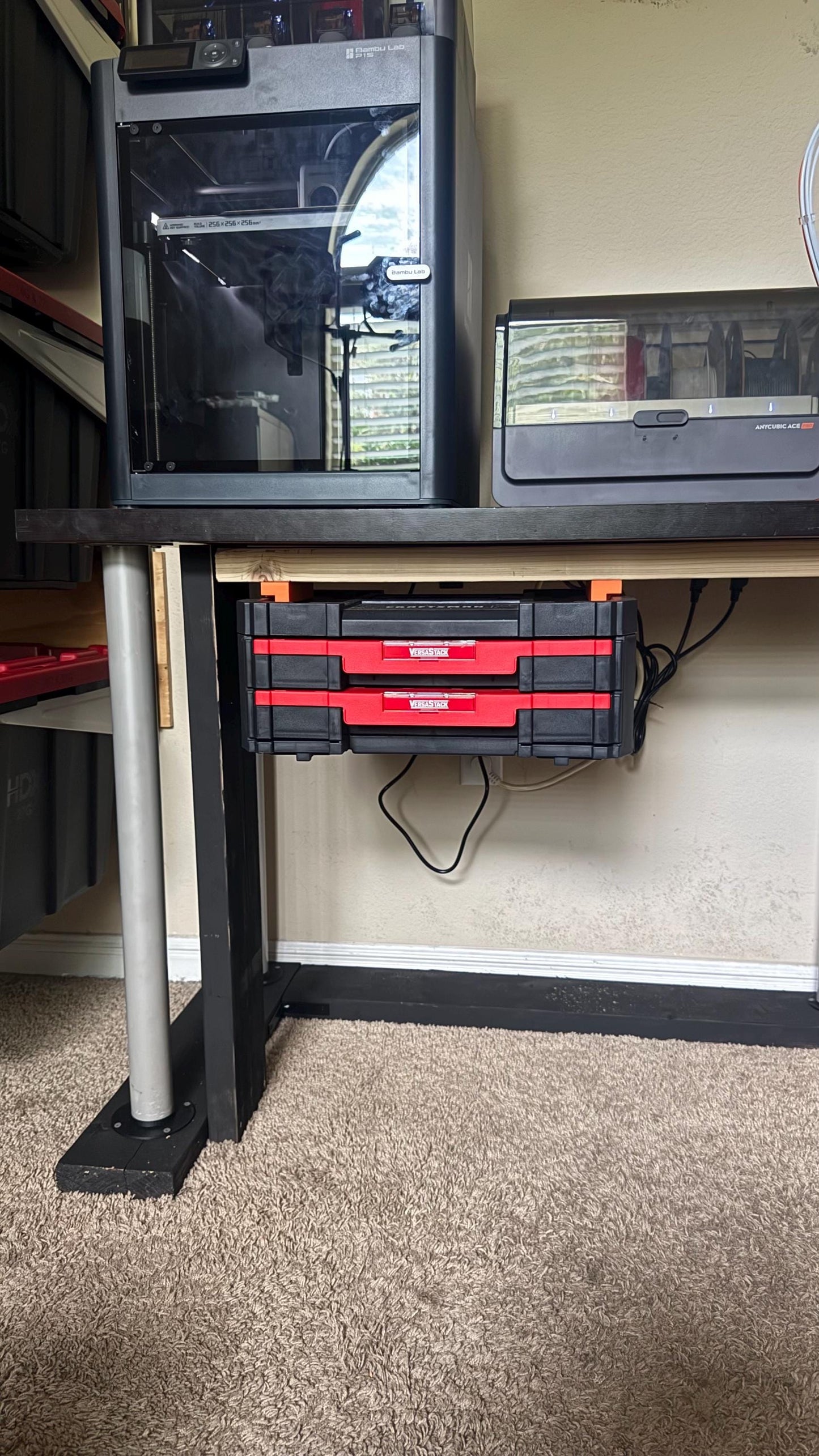 Craftsman VersaStack/DeWalt Tstak Mount – Quick-Detach Mounting Bracket with multiple applications