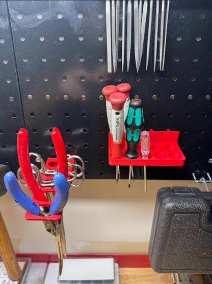 Custom Pegboard Attachments - Modular Set for Files, Bits, Pliers & More
