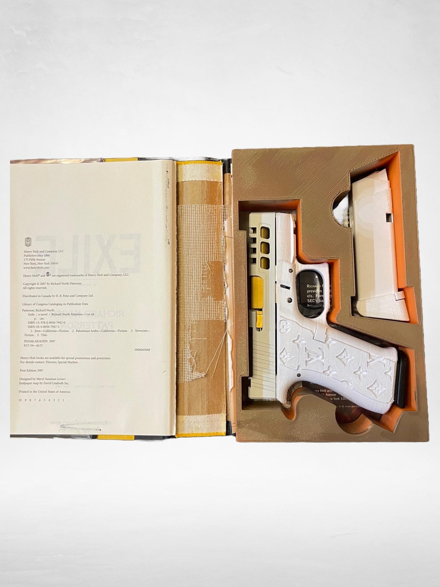 Custom Book Safe Insert – Pistol + Mag Hidden in Real Hardcover Book