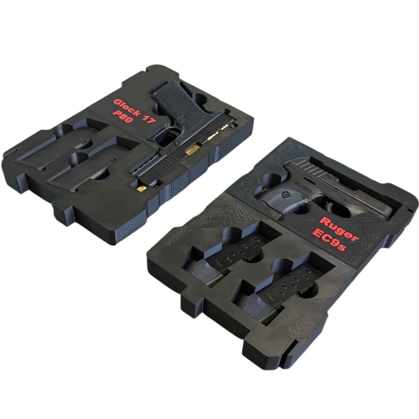 Custom Gun Insert for Milwaukee Packout (48-22-8431) – Holds 2 Pistols + 4 Magazines