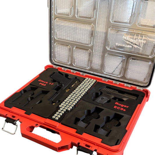Milwaukee Packout Center Insert: Ammo/Suppressor Holder - Custom 3D Printed Organizer