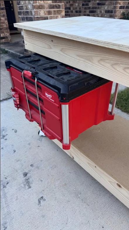 Under-Counter Milwaukee Packout Cleat Mount – Compatible with All Packout Boxes