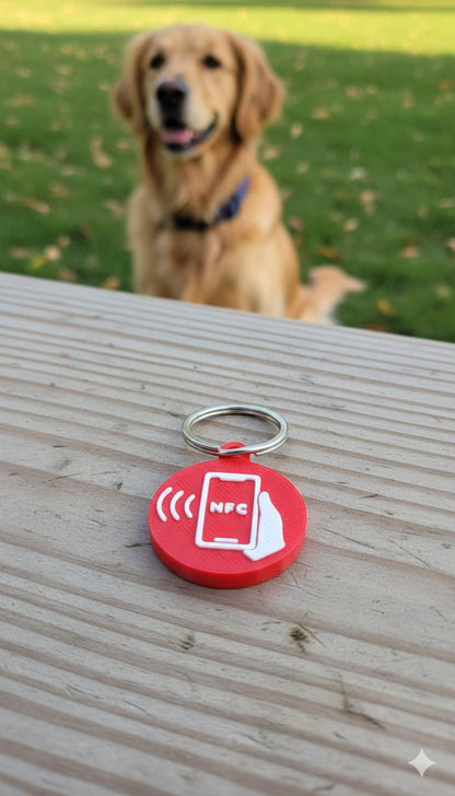 Custom NFC Dog Collar Tag: Tap-to-Text Smart Pet ID