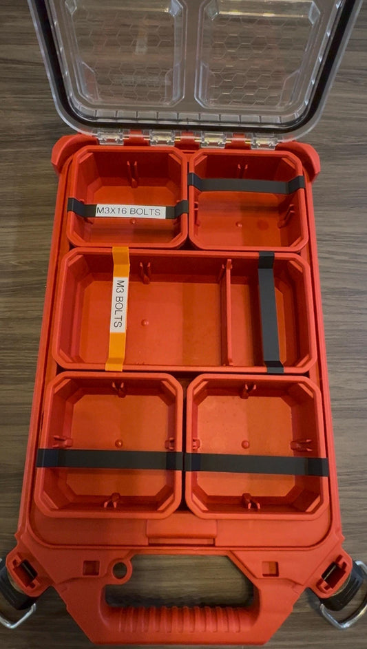 Milwaukee Packout Bin Label Strips – Custom-Fit, Low-Profile Design