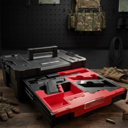 Craftsman/DeWalt Gun Case - 3D Printed Gun Case Insert for Craftsman Versastack/DeWalt Tstak