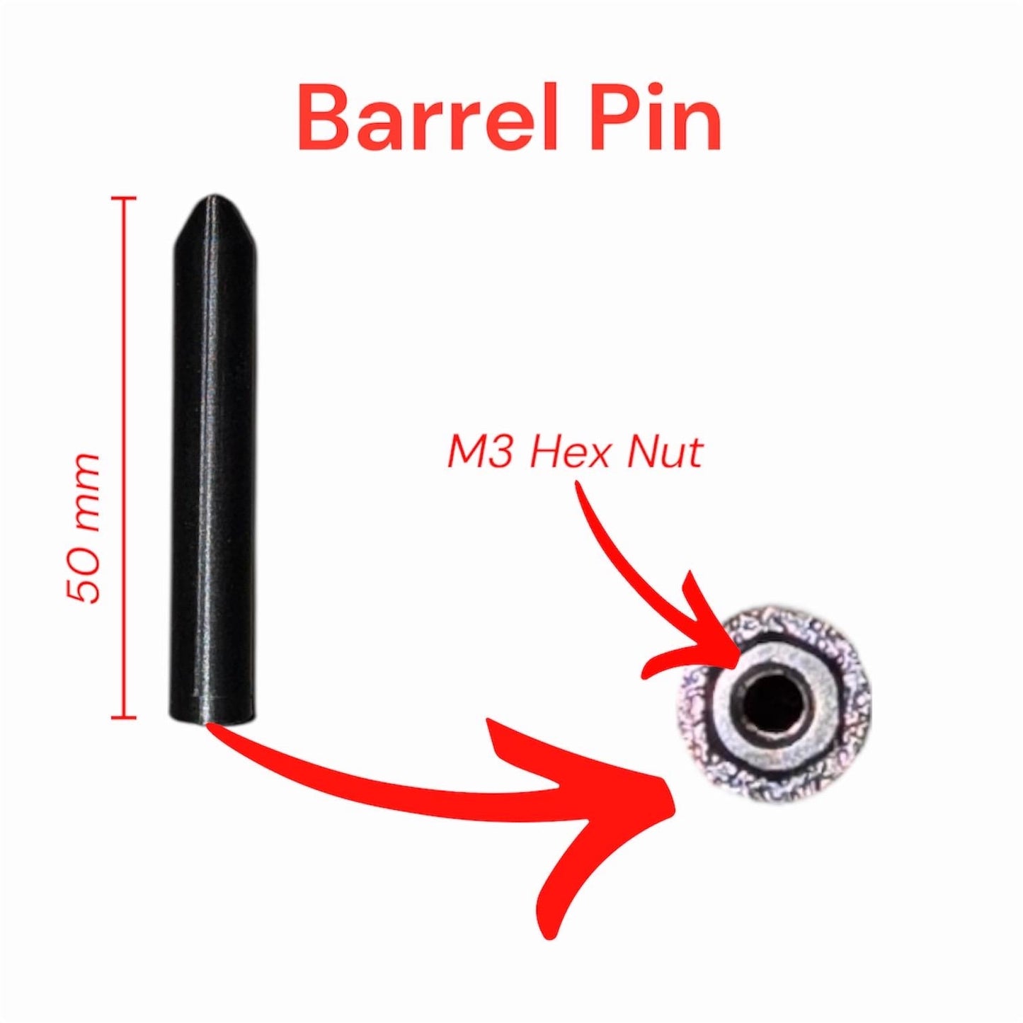 Pistol Mount for IKEA SKADIS: 6 Orientation Options