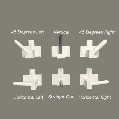 Universal Pistol Wall Mount | 3D Printed Base + Interchangeable Barrel Pins | Various Orientation Options