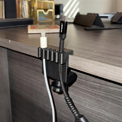Cable Management Desk Clamp | 3D Printed Cord Organizer & Holder
