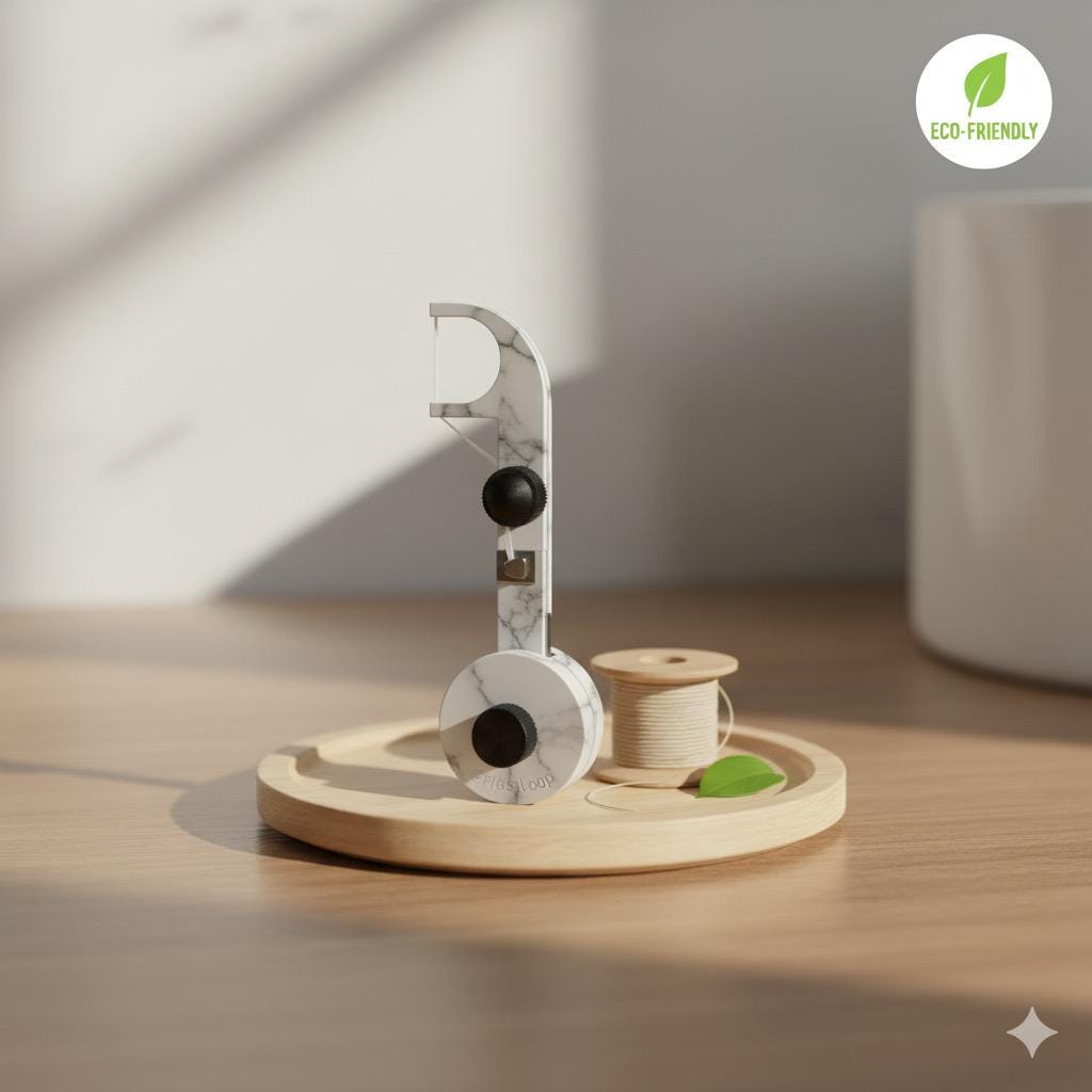 Reusable Floss Stick – Holds Full Roll of Floss | Eco-Friendly & Refillable Design