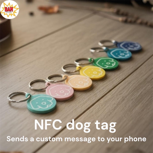 Custom NFC Dog Collar Tag: Tap-to-Text Smart Pet ID