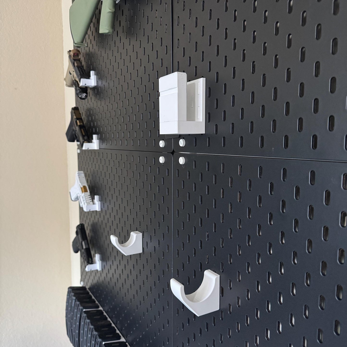 AR-15 Wall Mount for IKEA SKADIS | Magwell Mount or Hang Hooks | 3D Printed Rifle Storage/Display