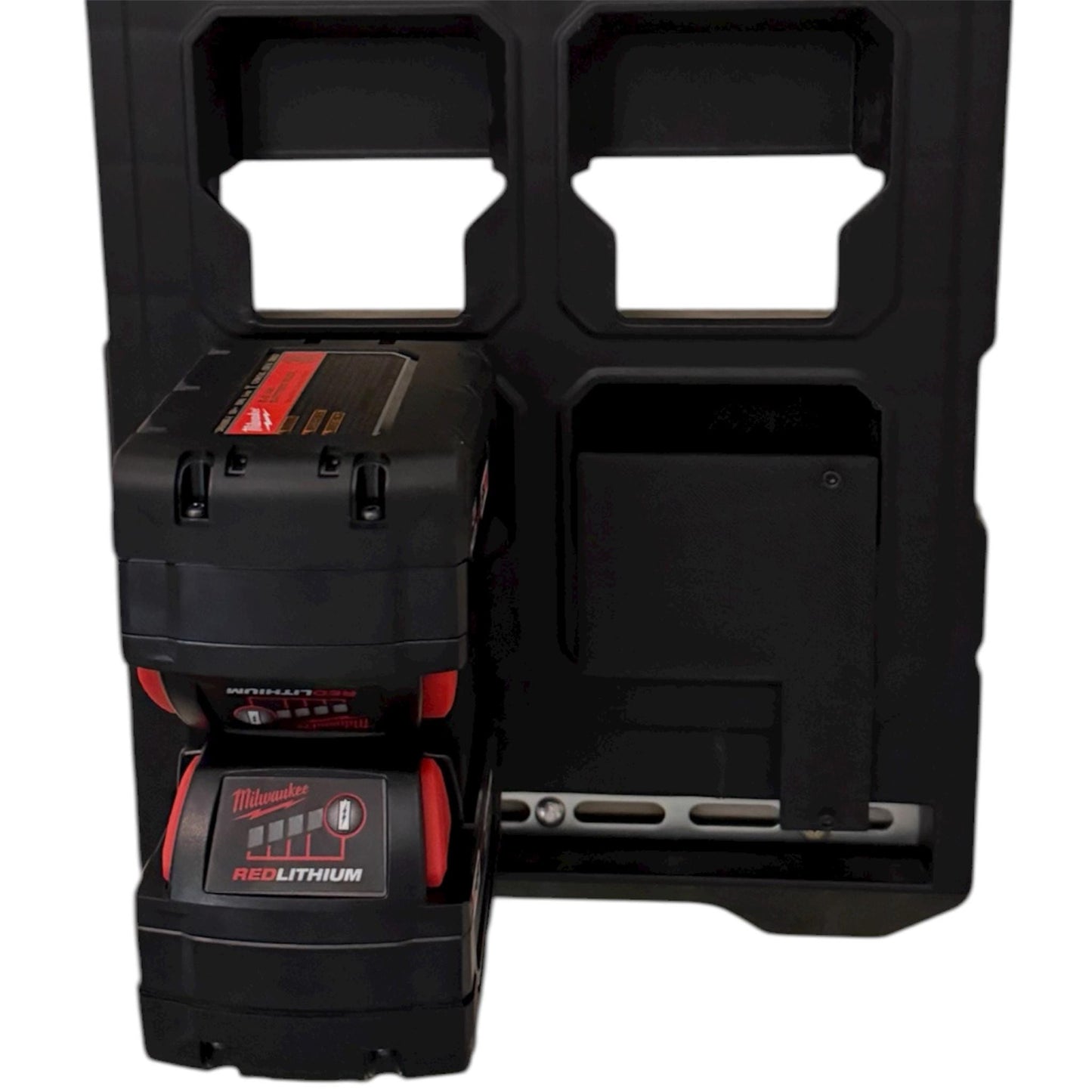 Quick-Detach Packout Wall Mount for Milwaukee M18/M12 Charger (Model # 48-59-1808) | 3 Orientation Options