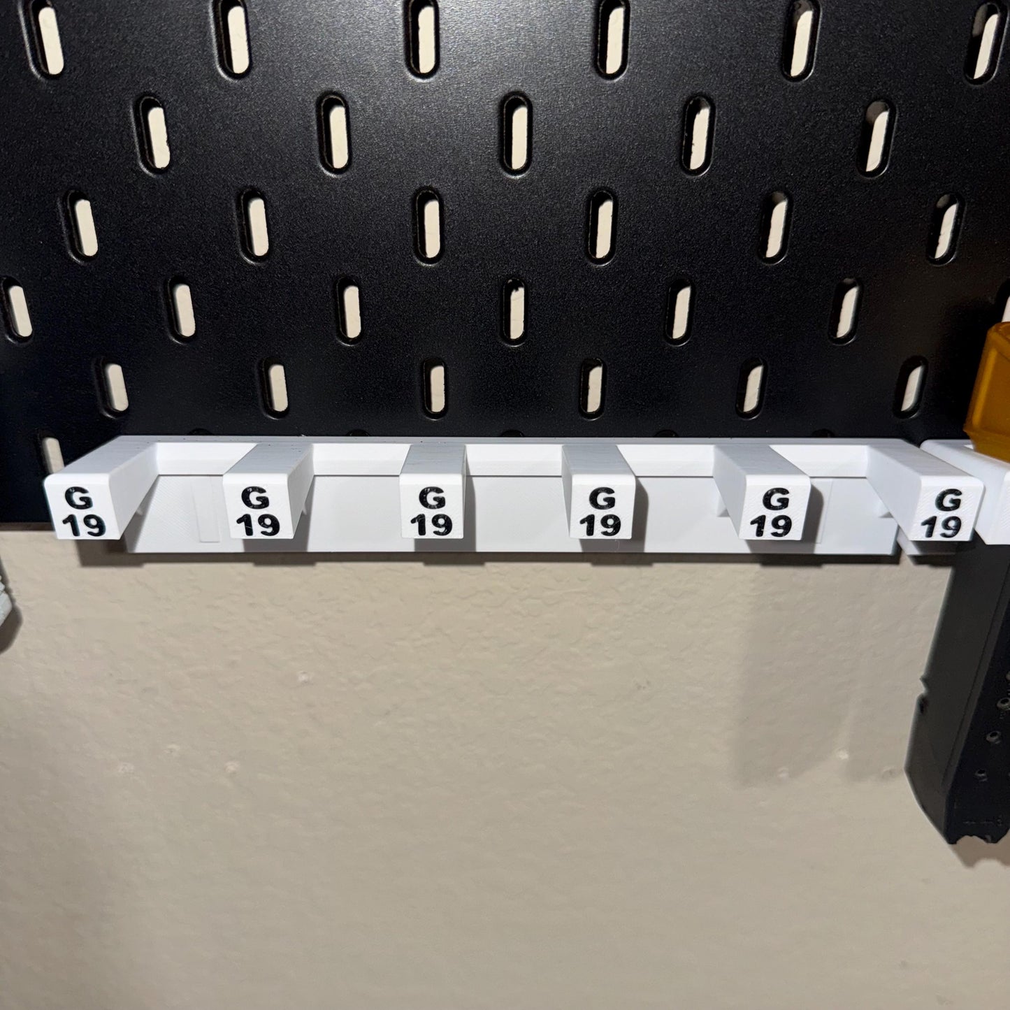 Glock Magazine Wall Mount | IKEA SKADIS or Wall Mount | 3 and 5 Mag Options