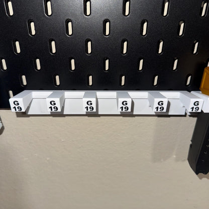 Glock Magazine Wall Mount | IKEA SKADIS or Wall Mount | 3 and 5 Mag Options