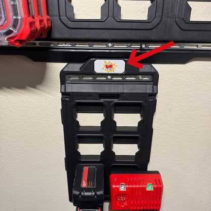 Custom Milwaukee Packout Name Plate | Personalized Label for Wall Plates & Drawer Boxes