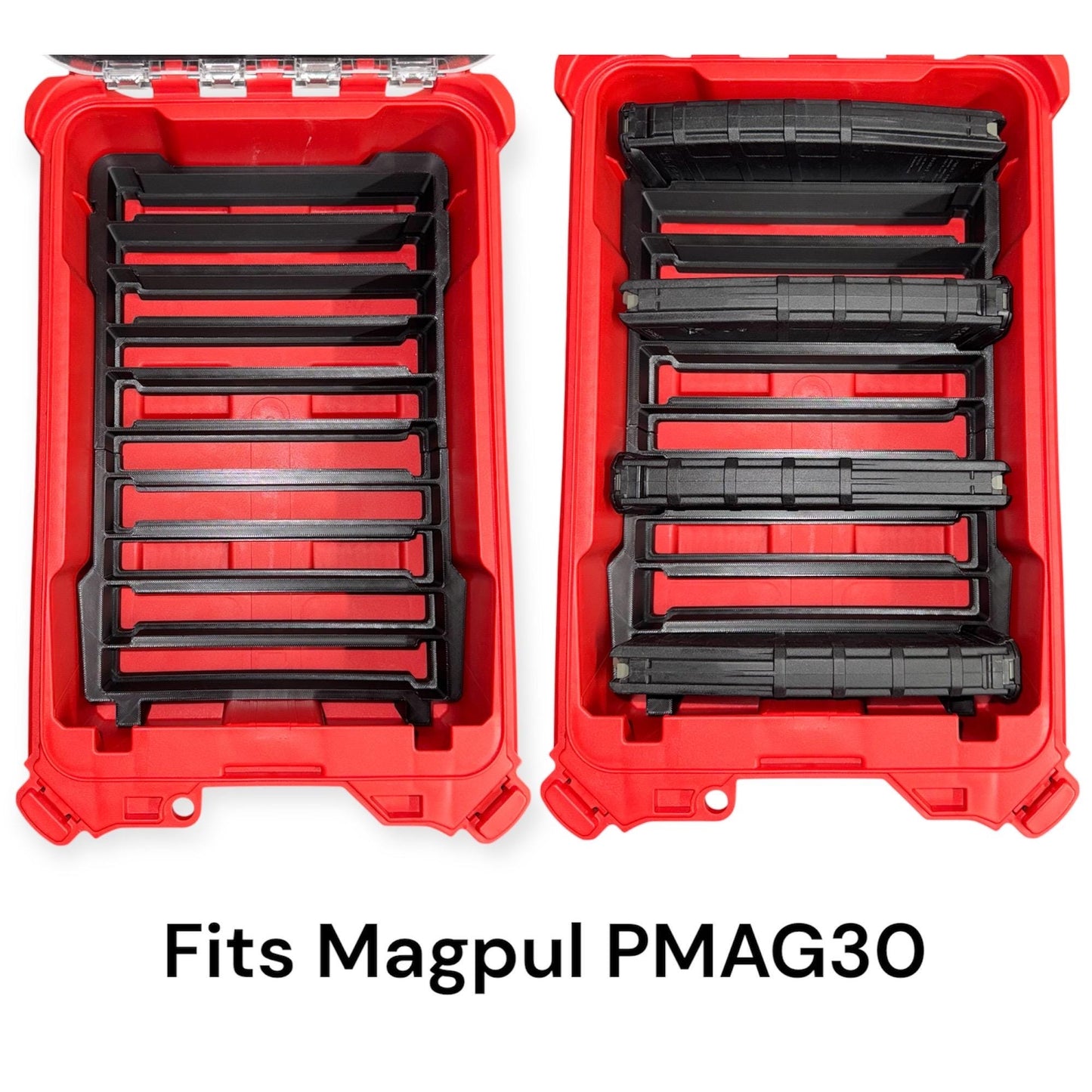 AR-15 PMAG30 Magazine Storage Insert for Milwaukee Packout Organizer 48-22-8435 | 2 Size Options