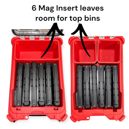 AR-15 PMAG30 Magazine Storage Insert for Milwaukee Packout Organizer 48-22-8435 | 2 Size Options