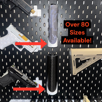 Universal Suppressor Holder for IKEA SKADIS | Choose Your Diameter | Weapon Accessory Storage