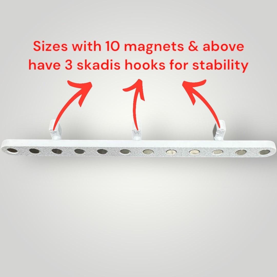 IKEA SKADIS Magnetic Tool Organizer | Slim Pegboard Holder for Precision Screwdrivers, Files & Bits | 4 Sizes