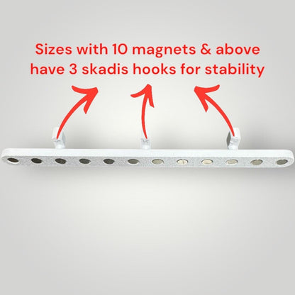 IKEA SKADIS Magnetic Tool Organizer | Slim Pegboard Holder for Precision Screwdrivers, Files & Bits | 4 Sizes