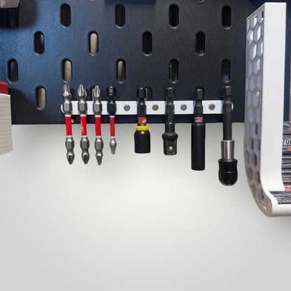 IKEA SKADIS Magnetic Tool Organizer | Slim Pegboard Holder for Precision Screwdrivers, Files & Bits | 4 Sizes