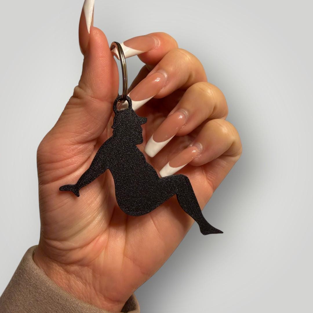 Funny Dad Keychain: 3D Printed PLA Keychain, Dadbod, Novelty, Gift