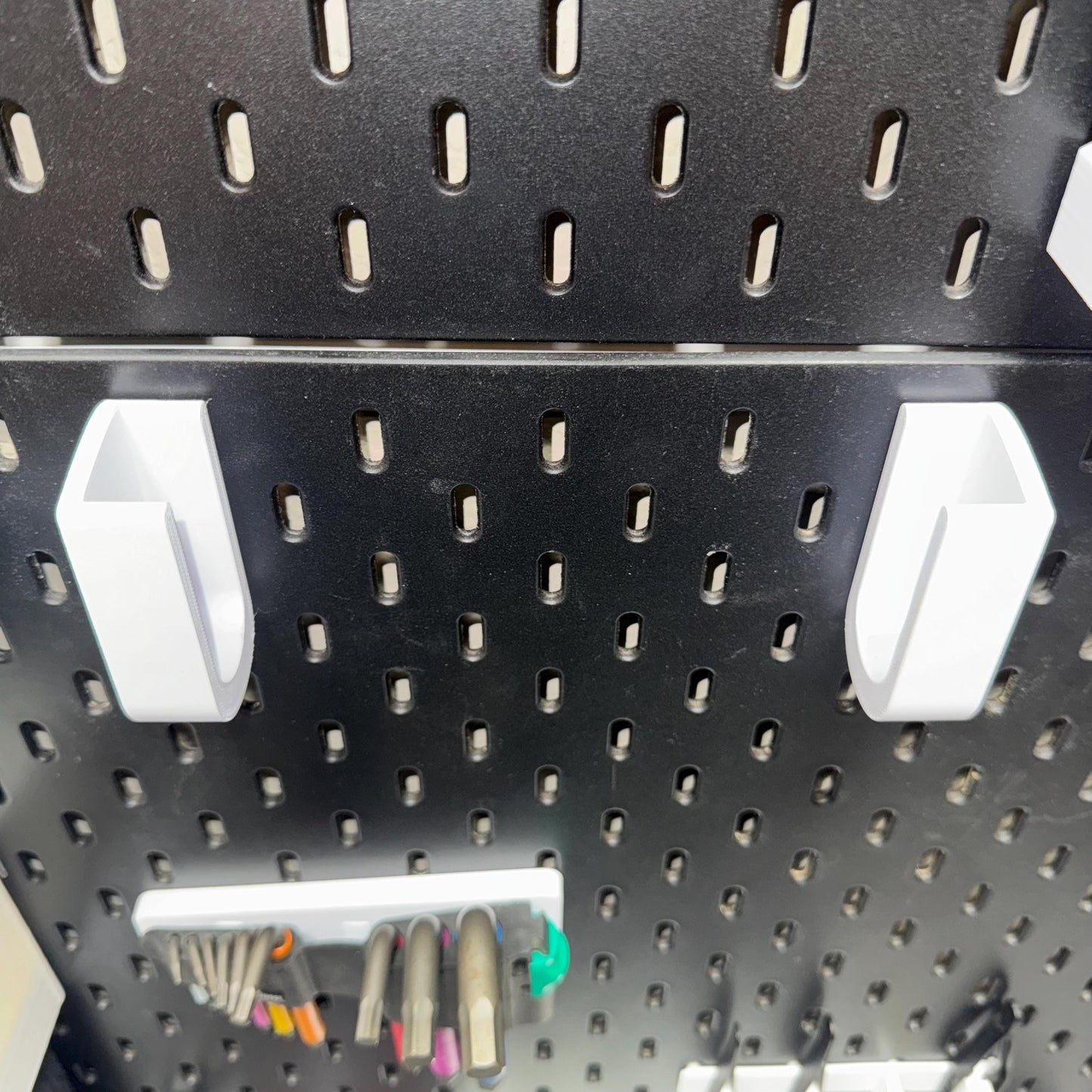 IKEA SKADIS Mount for Wera Toolcheck Plus | Quick Access Slide In Holder | Pegboard Organizer