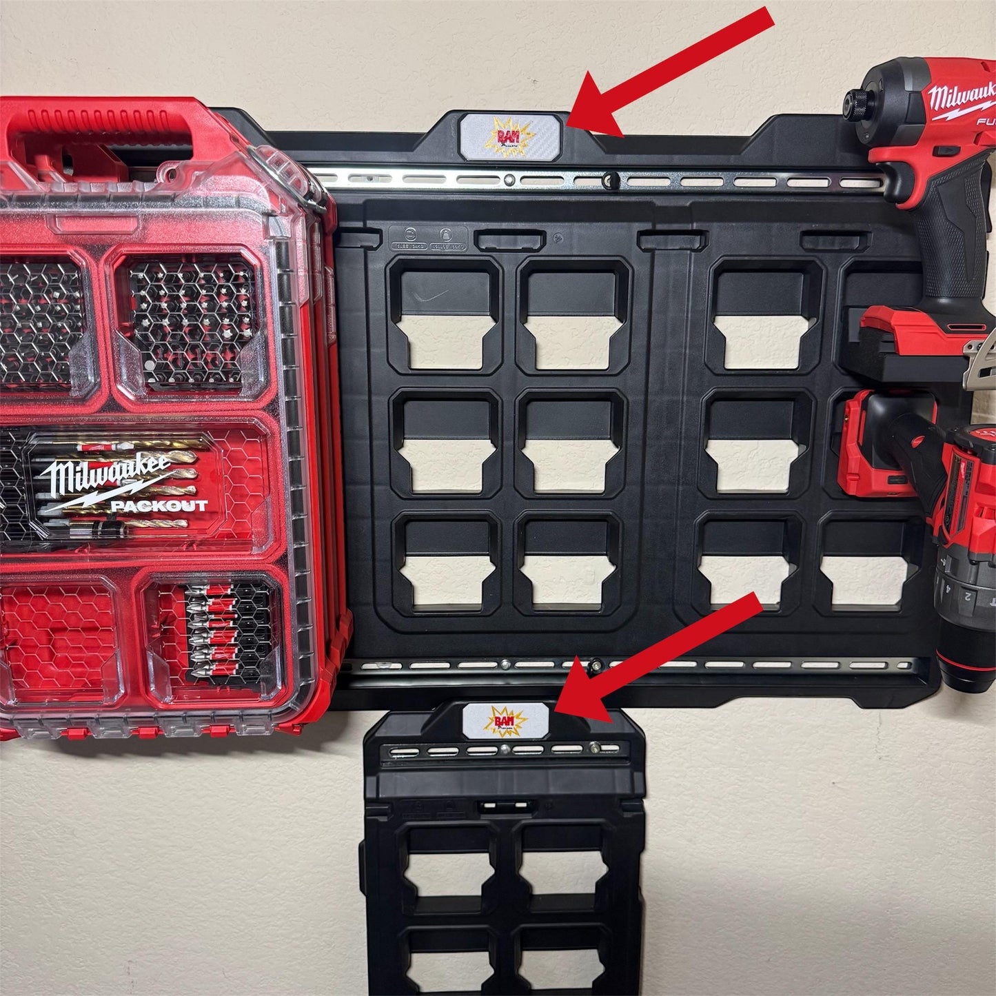 Custom Milwaukee Packout Name Plate | Personalized Label for Wall Plates & Drawer Boxes