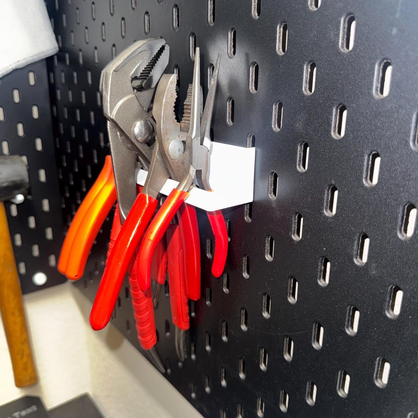 IKEA SKADIS Universal Plier Holder | Custom Slot Organizer for Pliers, Snips, & Grips | Custom Color