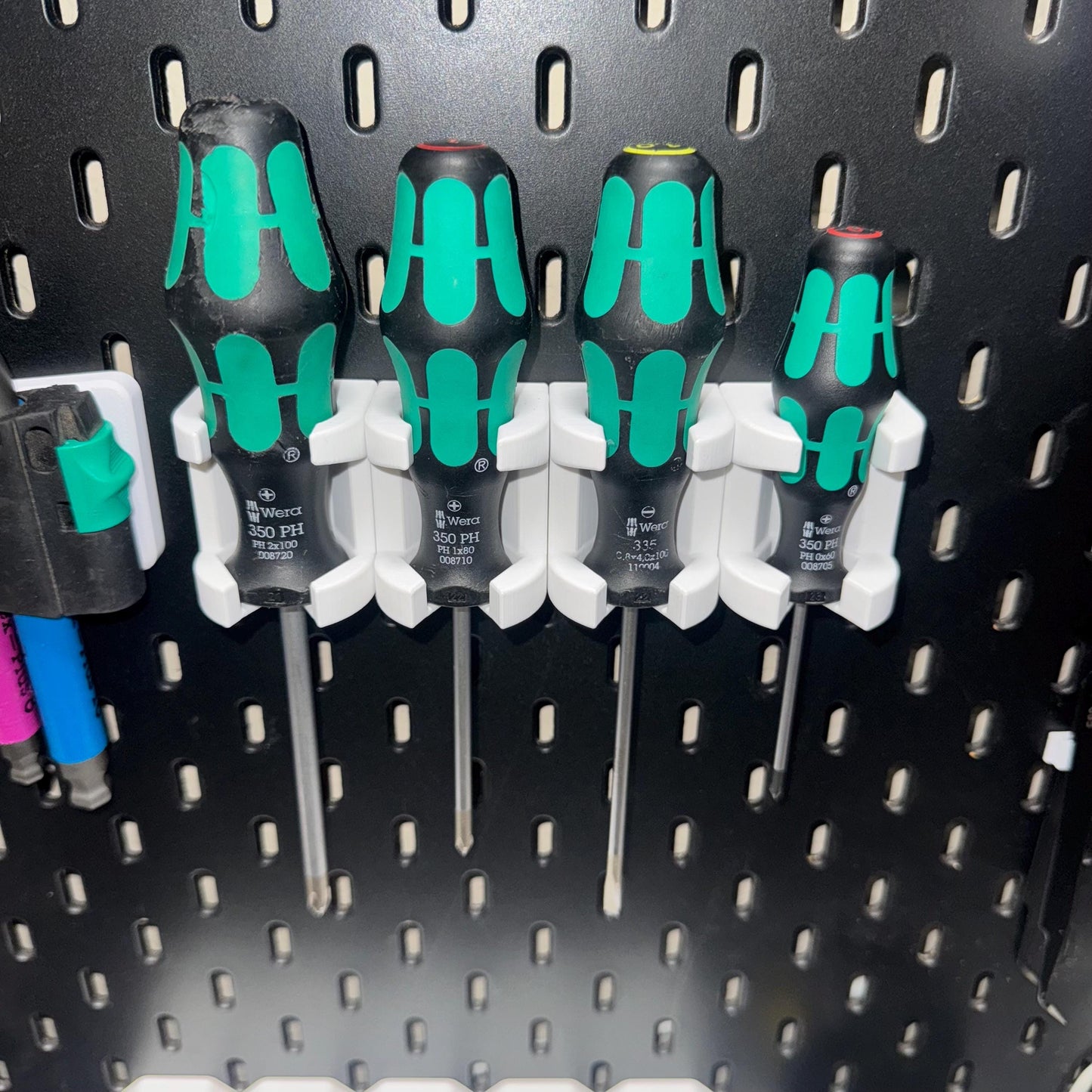 IKEA SKADIS Modular Wera Screwdriver Holder (1-Slot) | Seamless & Expandable Design | Small, Medium, Large Sizes