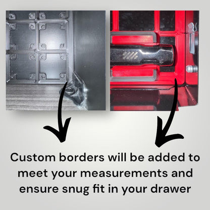 Custom 3D Printed Drawer Organizer Base: Modular Grid System
