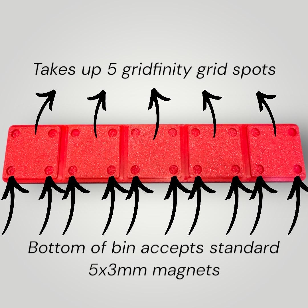 Modular Socket Organizer | 1/4” Drive SAE | Gridfinity Compatible | Custom Two-Tone Color