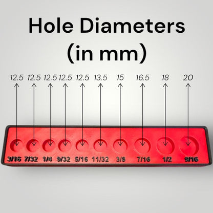 Modular Socket Organizer | 1/4” Drive SAE | Gridfinity Compatible | Custom Two-Tone Color