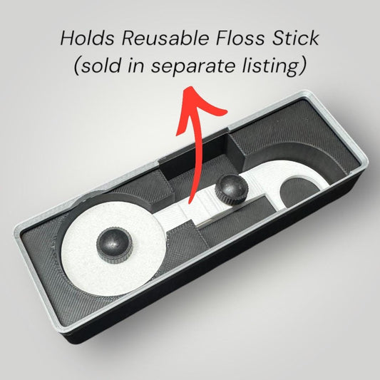 Gridfinity Organizer for Reusable Floss Stick | Custom Fit 1x3 Bin | Low Profile 3U Height