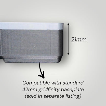 Gridfinity Organizer for Reusable Floss Stick | Custom Fit 1x3 Bin | Low Profile 3U Height