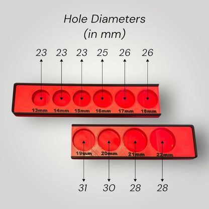 Modular Socket Organizer | 1/2” Drive Metric | Gridfinity Compatible | Custom Two-Tone Color