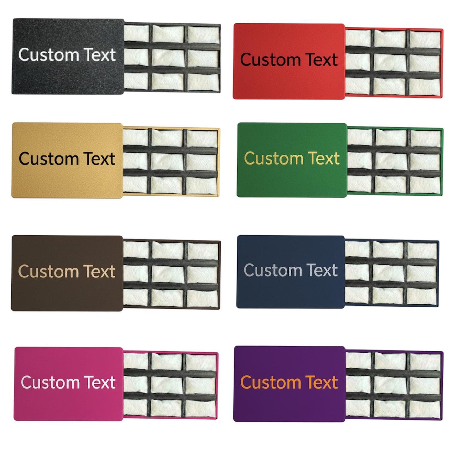 Slim Nicotine Pouch Wallet – 3D Printed Pouch Holder (Holds 9 Pouches) - Custom Text