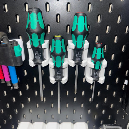 IKEA SKADIS Modular Wera Screwdriver Holder (1-Slot) | Seamless & Expandable Design | Small, Medium, Large Sizes