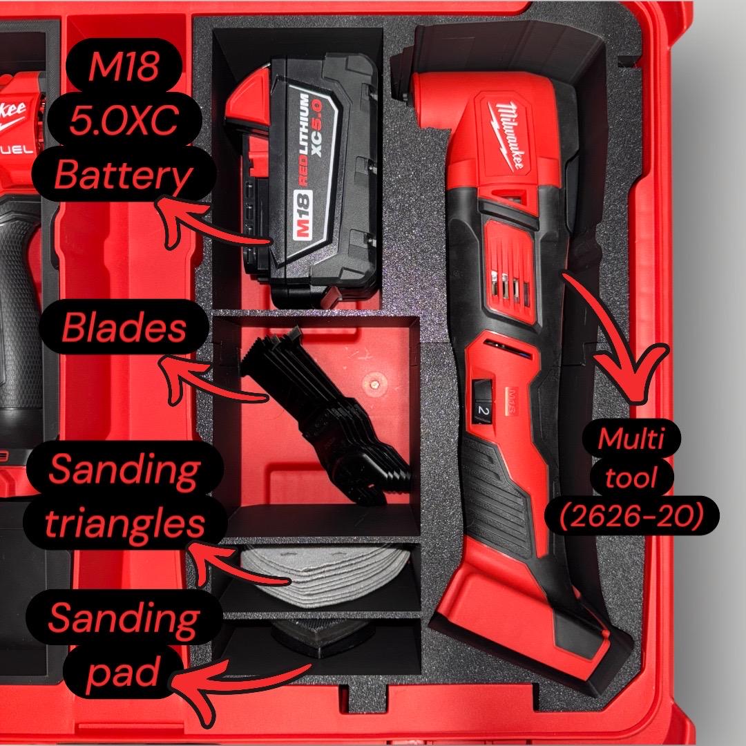 Milwaukee PACKOUT Insert for M18 Multi-Tool & Accessory | Fits PACKOUT 48-22-8430
