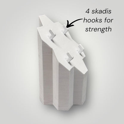 Hexagonal 7-Compartment IKEA SKADIS Organizer | 45 Degree Angled Tool & Pen Holder