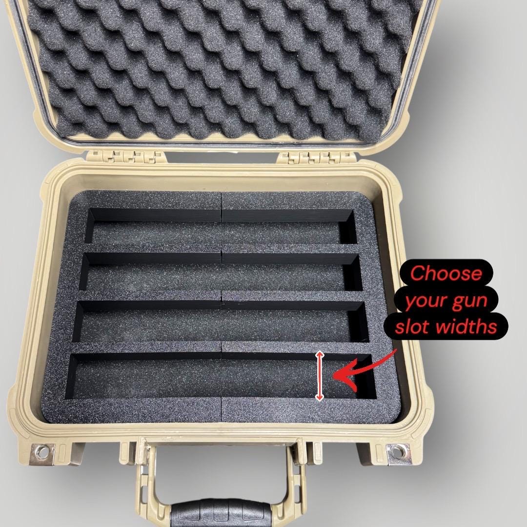 Apache 2800 4-Pistol Case Insert | Universal Handgun Organizer
