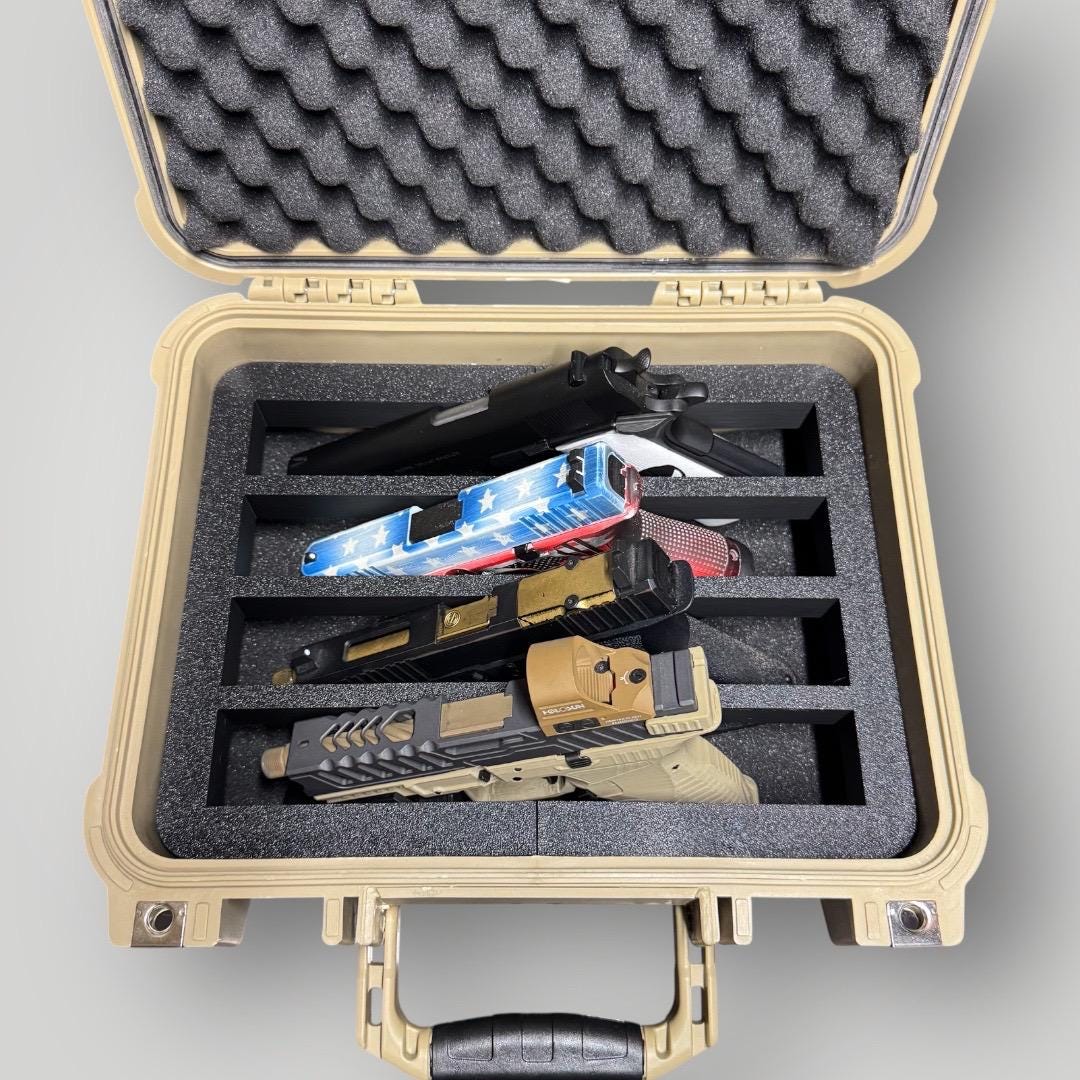 Apache 2800 4-Pistol Case Insert | Universal Handgun Organizer