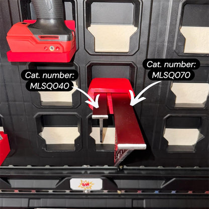 Packout Mount for Milwaukee Carpentry Square Packout Mount | Fits MLSQ040 & MLSQ070